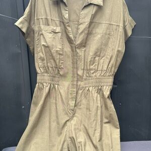 Olive Green Women's Jumpsuit